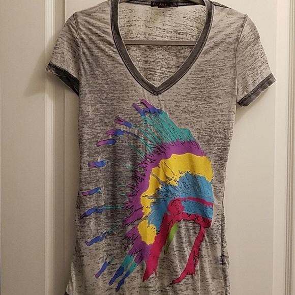 Rock & Roll Cowgirl Tops - Rock & Roll Cowgirl Indian headdress top